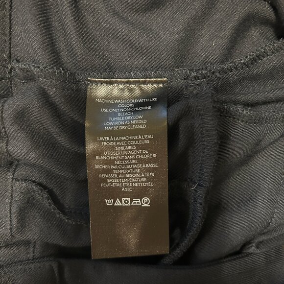 FREE PEOPLE BLACK, CROPPED, DROP-CROTCH TROUSERS, LARGE - Picture 9 of 9